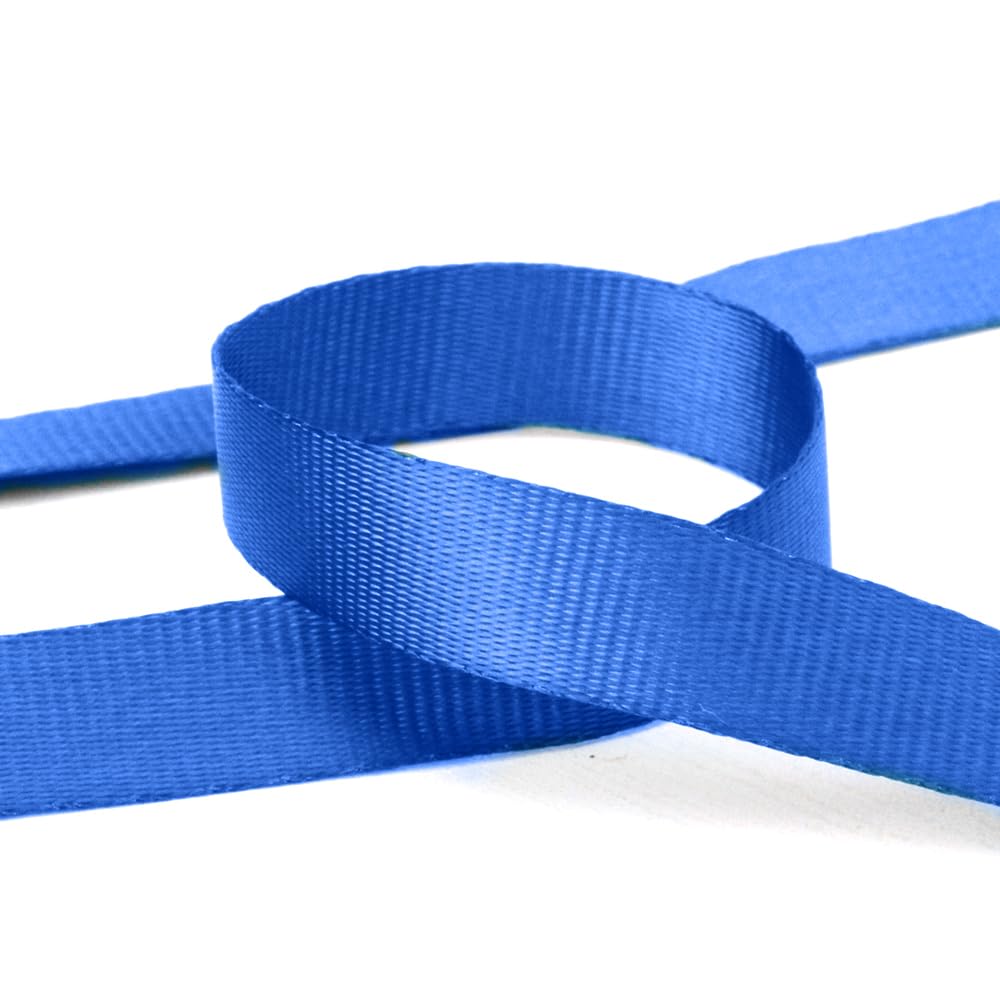 Lanyards 50 Pcs Bulk Lanyard for Id Badges Flat Blue Lanyard with Badge Clip Swivel Hook (50, Blue)