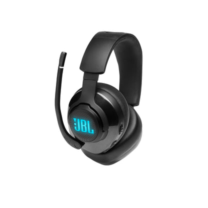 JBL Quantum 400 - Wired over-ear gaming headset with game-chat balance dial, JBL QuantumSURROUND and DTS, Voice focus directional flip-up mic and memory foam ear cushions (Black)