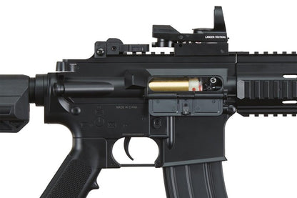 Full Set Airsoft AEG K418 Tactical RIS w/Adjustable Airsoft Stock - Battery, Charger, Red Dot Included