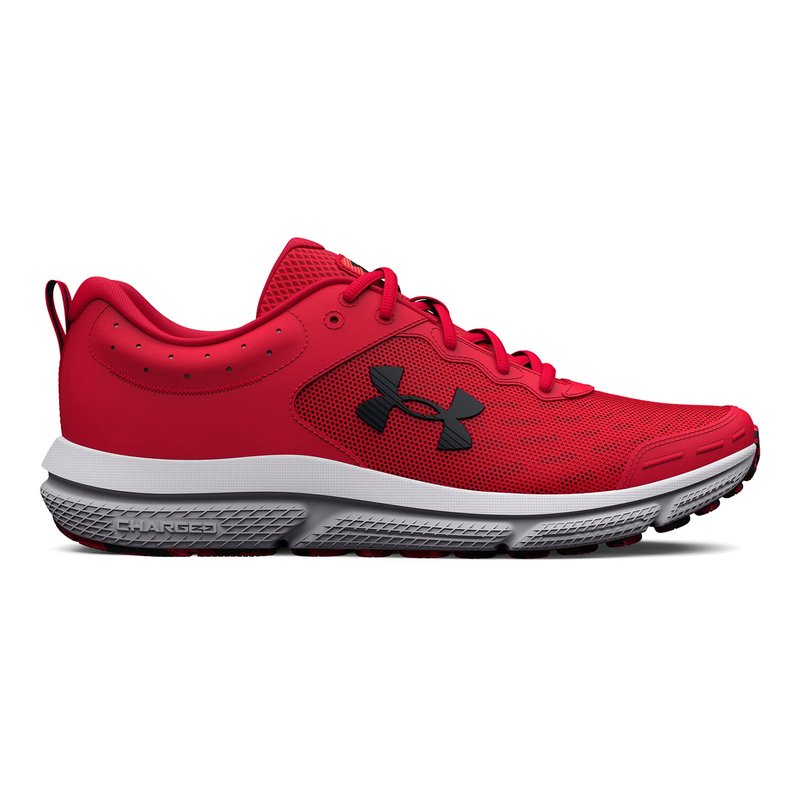 Under Armour Men's Charged Assert 10 Shoes, (600) Red/Red/Black, 14
