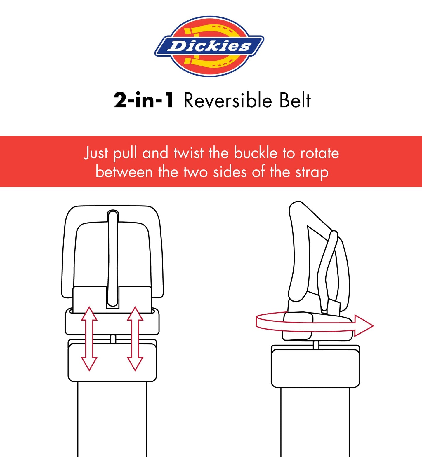 Reversible Belt with Roller Buckle