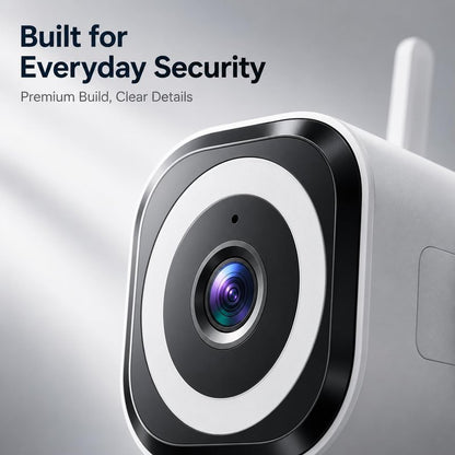 GUOANVISION Cameras for Home Security Indoor Outdoor, Dual Antenna 5G/2.4G WiFi Security Camera, Plug-in Stable Live View, 2K Color Night Vision, 4X Zoom, 2-Way Audio, IP66, SD/Cloud