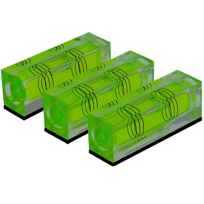 Small Bubble Level Tool Mini rectangle Three Line Horizontal Pearl 522015