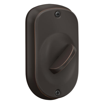 Schlage BE365 PLY 716 Plymouth Keypad Deadbolt, Electronic Keyless Entry Lock, Aged Bronze