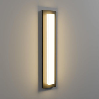 LamQee 23.6 in Aluminum Long Outdoor Wall Lights, 2900K 1580LM LED Waterproof IP65, Linear Modern Exterior Lighting Fixtures Wall Mount Outside Sconce Acrylic Shade for House Porch Patio Garage Door
