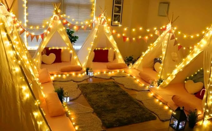 SAUIRS 60FT 160 LED Christmas Lights Outdoor String Lights with 8 Modes Timer Waterproof Fairy Light Plug in for Outside Indoor Party Xmas Palm Tree Yard Wedding Decorations(Warm White)