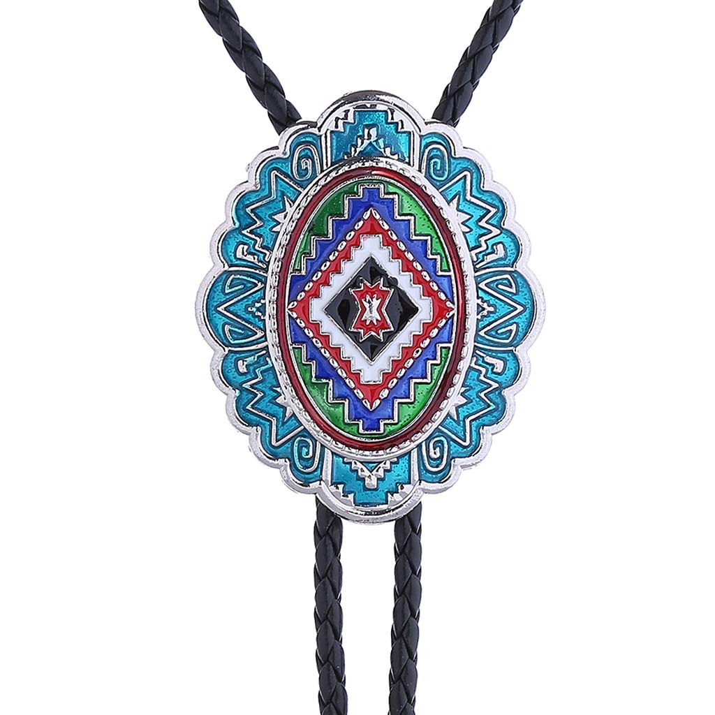 Juyovge Western Bolo Ties Handmade Cowboy Southwest Totem Element Bola Neckties For Men,Women