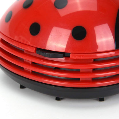 zswell Ladybug Cartoon Mini Vacuum Cleaner Dust Sweeper Cordless Corner Desktop Vacuum Cleaner Mini Cute Home Office