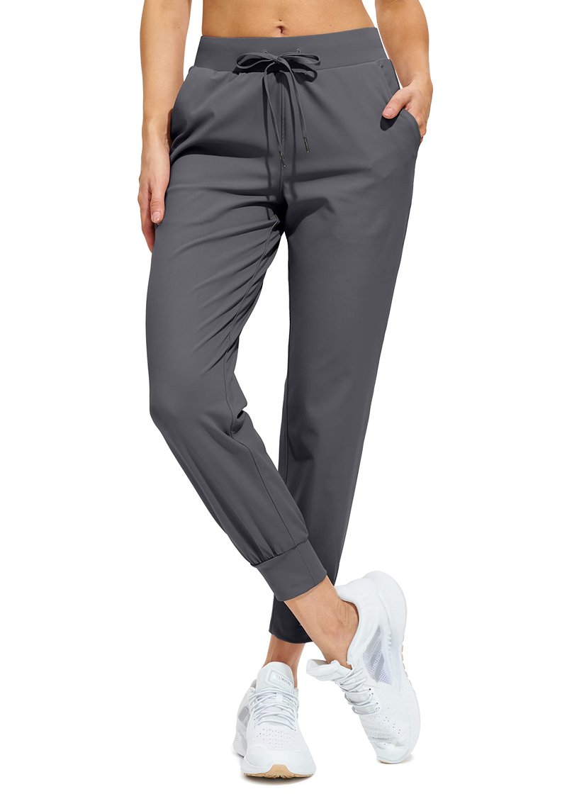 Libin Joggers for Women Tall/Regular/Petite Dance Sweatpants Athletic Workout Trousers Pants Tapered Casual Teacher Yoga Pants for Running Golf Work Cloths, Dark Grey M
