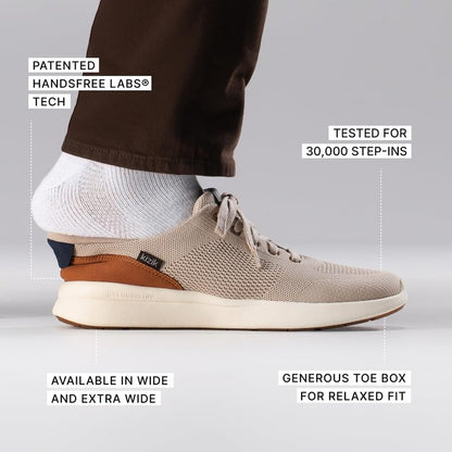 Kizik Lima 2 Slip On Shoes for Men: Comfortable All-Day for Walking, Gym, or Casual Wear, Wide Toe Box Available, Slip in & Stand Out, Hands Free - Lite Taupe X-Wide M15