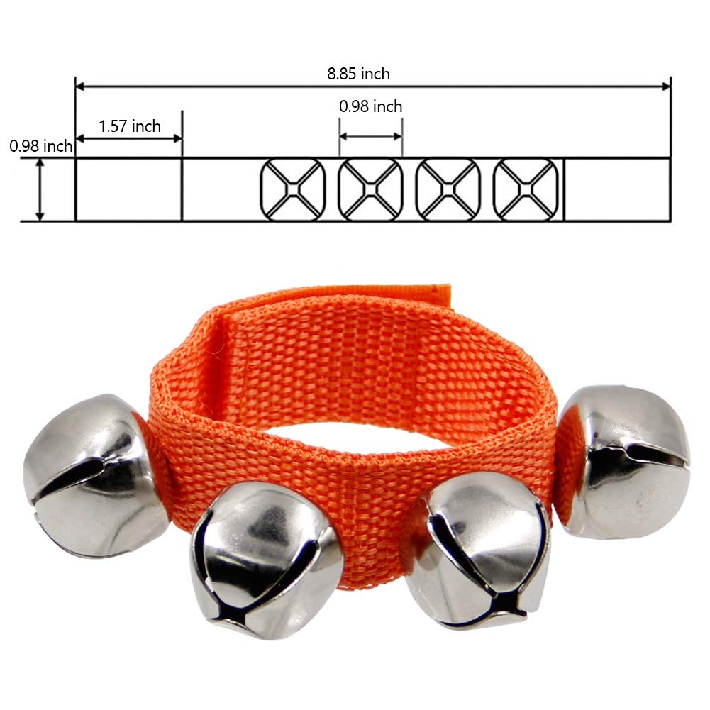 Happy Trees Band Wrist Bells, 9" Wrist Shaking Jingle Bells, Adjustable Ankle Bell, 24 Pcs