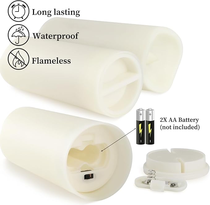 96-Pack LED Flameless Candles with Remote Control - Perfect for Parties, and Special Occasions(Three Sizes)