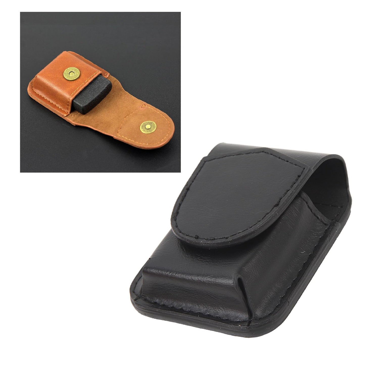 Leather Lighter Holder, Case Pouch for Men Women, Magnetic Buckle, Belt Loop, Secure Stitching, for Tools, Outdoor Travel, Lighter Bag with, PU Leather, Belt Companion