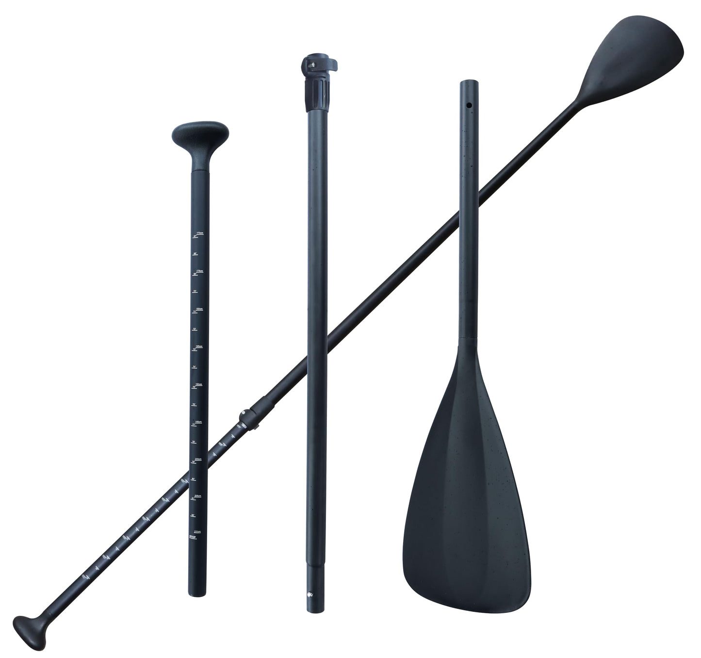 METER STAR 3-Piece Adjustable Aluminium SUP Paddle Board Paddles, Lightweight Stand Up Paddle Oars for Paddleboard, Adjustable Aluminum Alloy PU Coated Shaft 67"-83" for Surfing, Floating,Water Sport