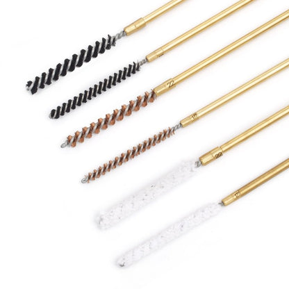 Motanar 177 & .22 Cal Airgun Cleaning Kit with Cotton Mop, Bronze Bore Brush, Brass Jag, Slotted Tips, Nylon Brushes, Brass Cleaning Rod