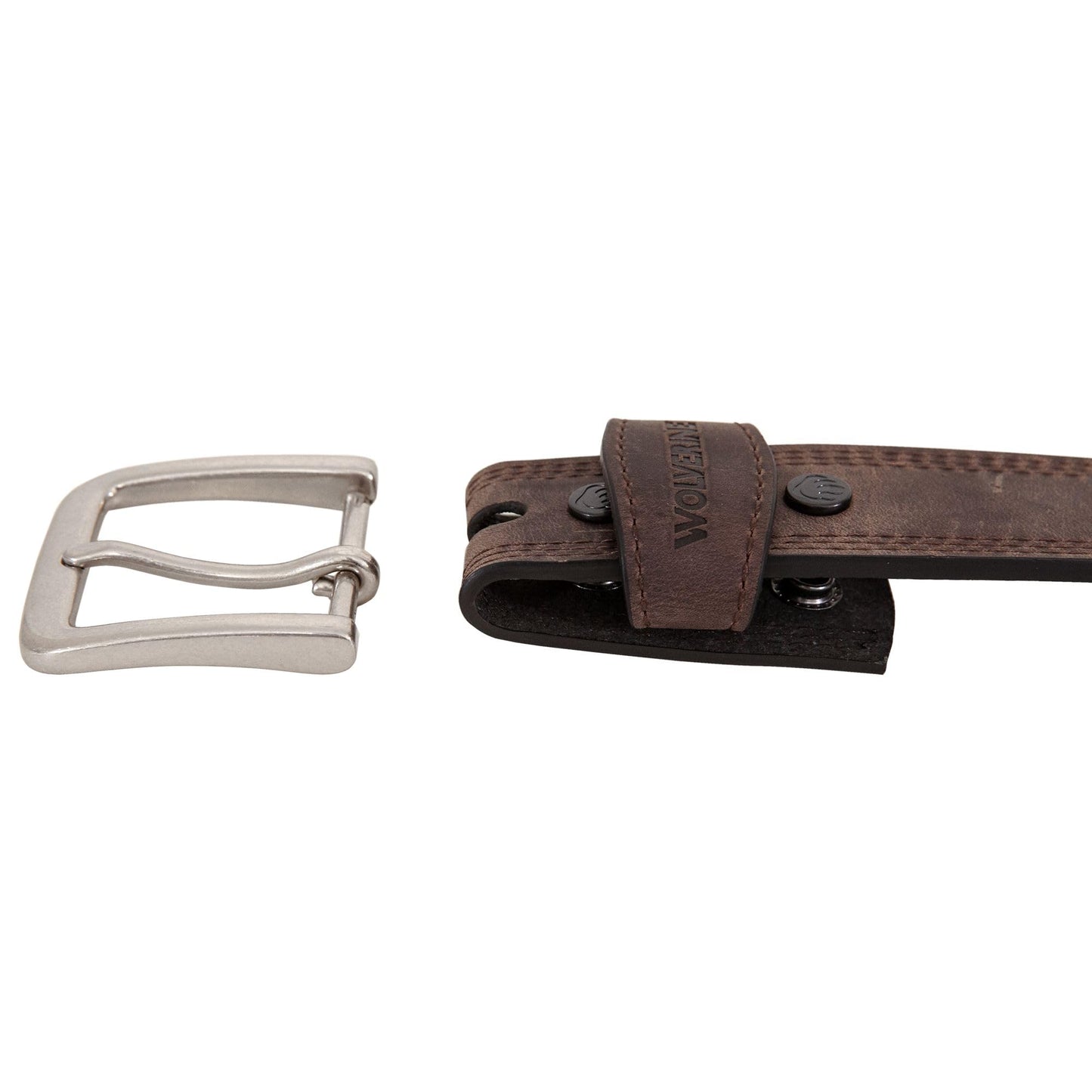 Wolverine Men Boot Leather Work Belt, Rugged-Brown, 40"