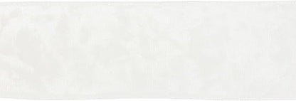 MEEDEE White Crushed Velvet Ribbon 2.5 inch Wired Crushed Velvet Christmas Ribbon 10 Yards for Christmas Tree Decoration, Baskets, Wreaths, Holiday Projects, Wedding Decor and Accents