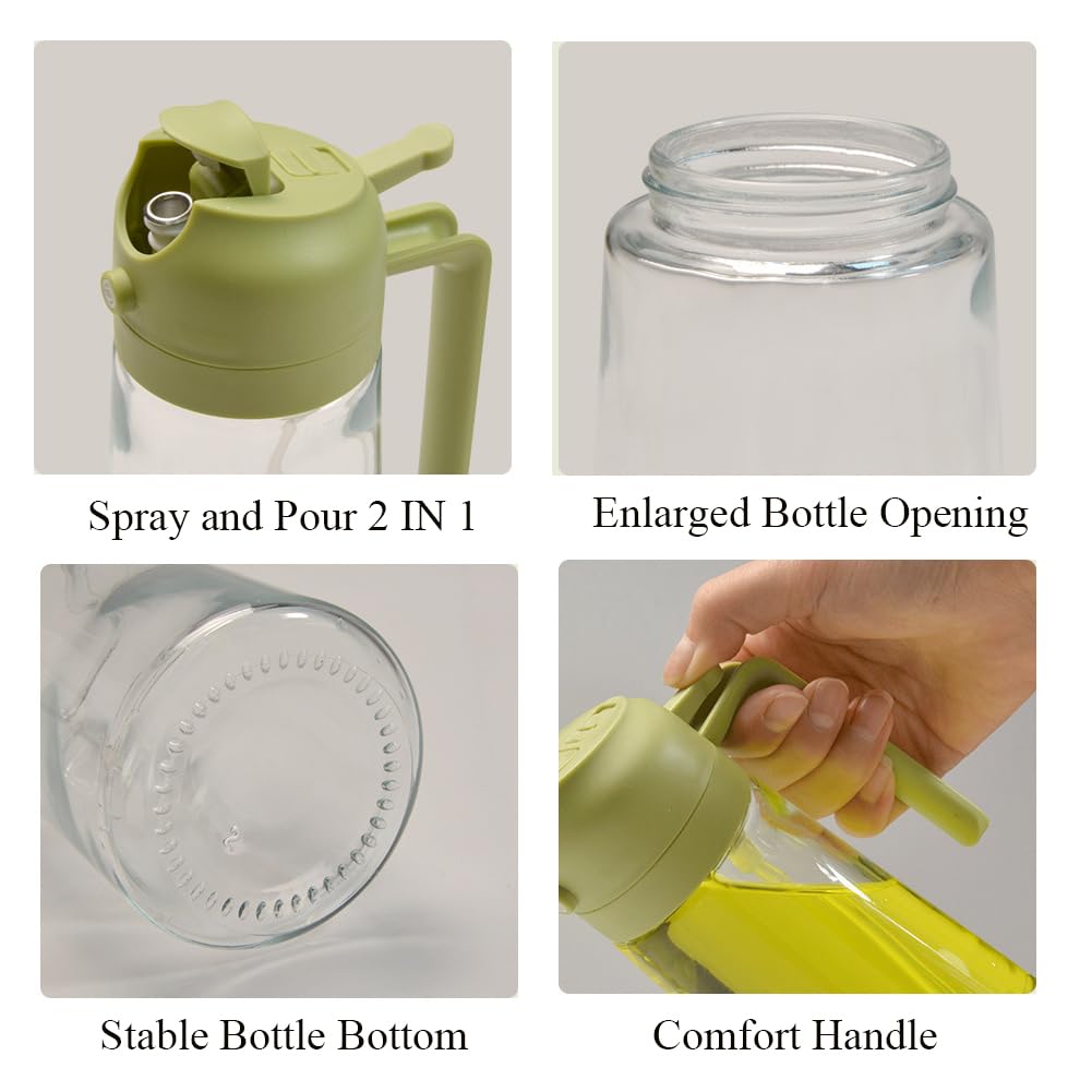 Olive Oil Sprayer for Cooking Oil Spritzer Mister for Air Fryer Canola Vinegar Vegetable Oil Portable Mini Bottle Kitchen Gadgets for BBQ/Pan/Salads/Baking (1 Pack)