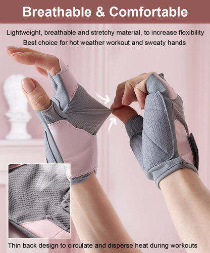Workout Gloves - Gym & Fitness Gloves for Women, Hand Protection for Working Out