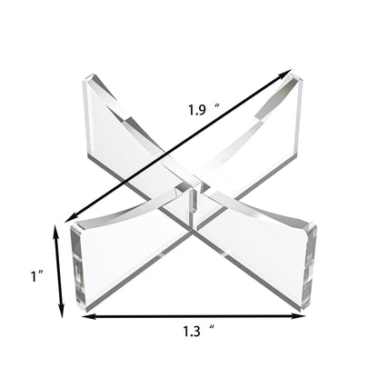 UoYeet Ultra-Clear Acrylic Sports Ball Display Stand (3-Pack), Thick Shatterproof Holder for Softball, Baseball, Golf Ball & Memorabilia – Small Size 1.97 x 1.1 inch