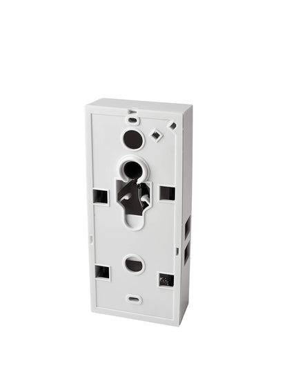 Newhouse Hardware MCHBV Wireless Mechanical Two-Note Chime and Door Button with Built-in Viewer, One Size, White/Brass