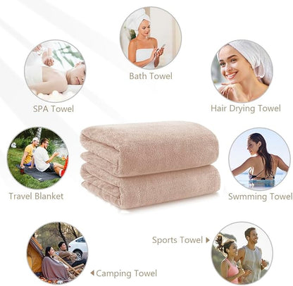 Orighty Microfiber Bath Towels Pack of 4