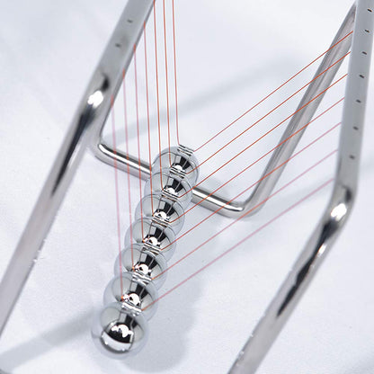 CERROPI Newtons Cradle Pendulum with 7 Balls, Classic Swing Newton Balance Ball, 30+ Sec Swingtime, Science Physics Gadget, Desk Toys & Office Gadgets for Desk Decorations