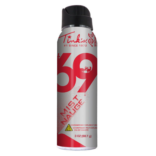 TINK'S Synthetic #69 Doe-in-Rut Estrous Urine Spray Mist Deer Attractant for Hunting (3 oz Can) - Superior & Long Lasting Doe Estrus Hunting Scents - Hunting Lure/Attractant