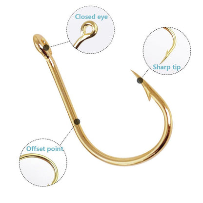 Dyxssm Small Fishing Hooks for Freshwater, 1000pcs 600pcs 400pcs Trout Fish Hook Set, 10 Sizes #2-#20 (400pcs (#2-#20), Gold)