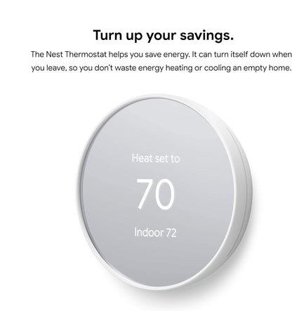 Google Nest Thermostat Trim Kit - Made for the Nest Thermostat - Programmable Wifi Thermostat Accessory - Snow