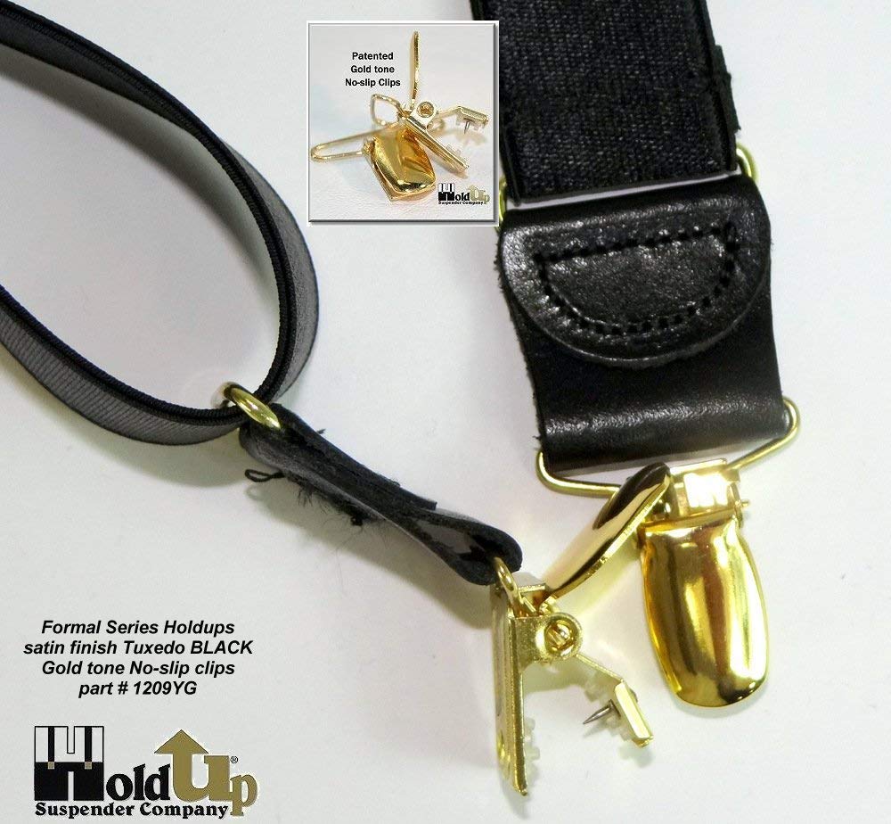 Hold-Up Suspender Company Formal Series Suspenders for Men in Tuxedo YG Style with USA Patented No-Slip Clips