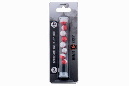 Lancer Tactical Defense Ball 0.43 Cal for Self Defense Includes Pepper Projectile for Use in All Pepper Projectile Launchers in 0.43 Cal, Pack of 8
