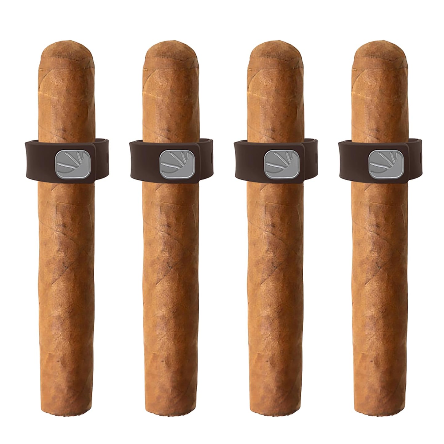 DEEDRR 4PCS Adjustable Magnetic Cigar Holder for Golf Carts & Outdoor Use (Brown)