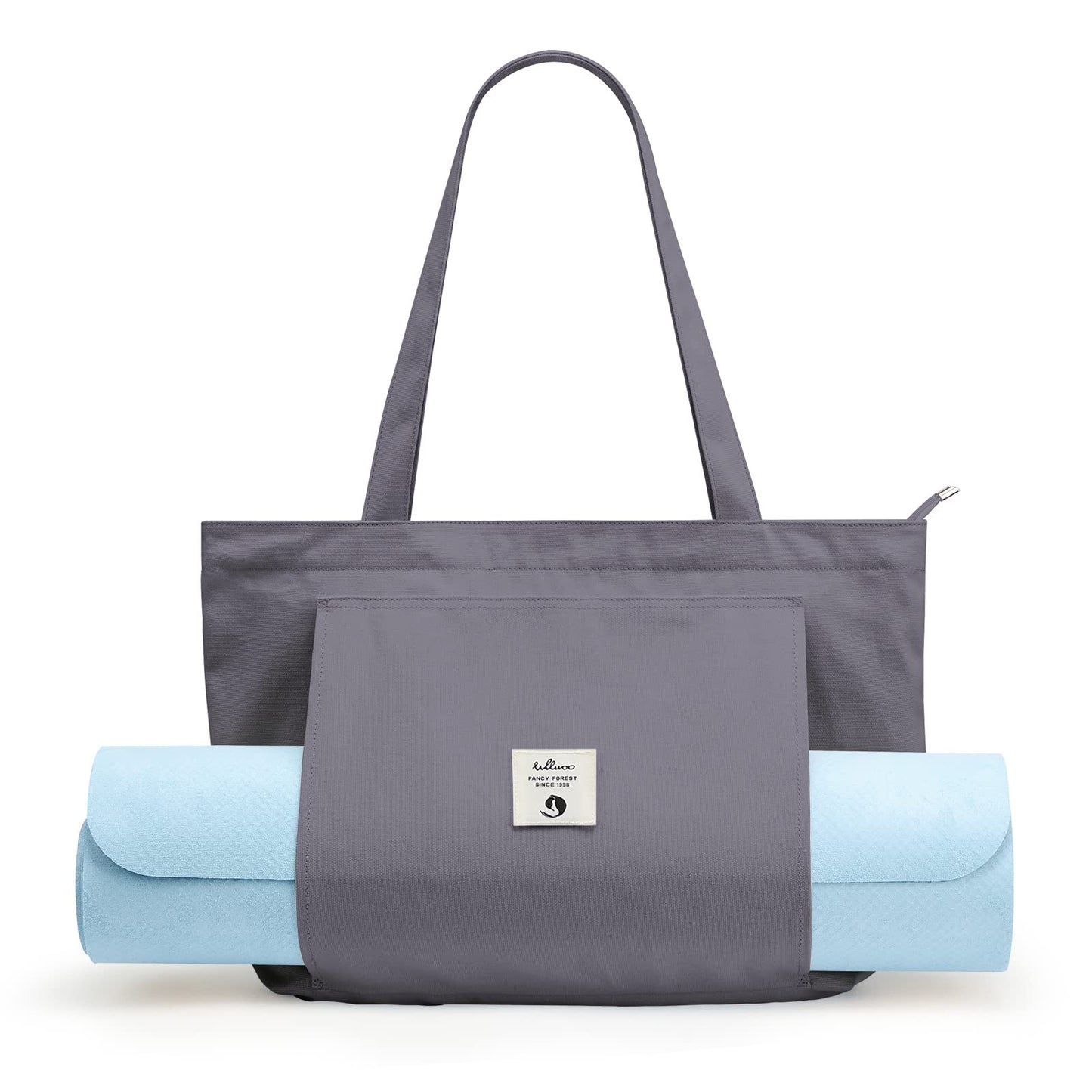 WLLWOO WLLWOO Yoga Bags for Women with Yoga Mats Bags Carrier Carryall Canvas Tote for Pilates Shoulder for Travel Office Beach Workout