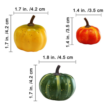Winlyn 56 Pcs Assorted Mini Artificial Pumpkins Fall Harvest Pumpkins Foam Pumpkins Decorative Faux Pumpkins for Fall Wedding Halloween Autumn Holiday Thanksgiving Kitchen Table Bowl Filler Décor