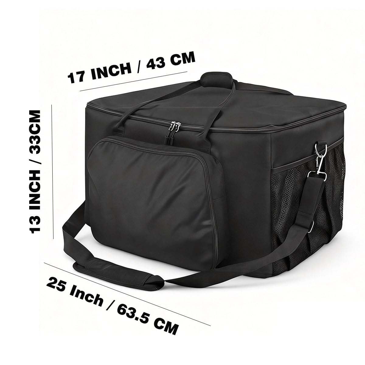 Gawinco Carry Bag for Ninja Pizza Oven OO100 Series, Water-Resistant Padded Carrying Case with Multi-Pockets and Shoulder Straps, Black