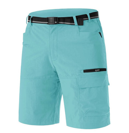 TACVASEN Mens Hiking Cargo Shorts Outdoor Casual Lightweight Quick Dry Waterproof Breathable Fishing Dress Shorts Water Blue 36