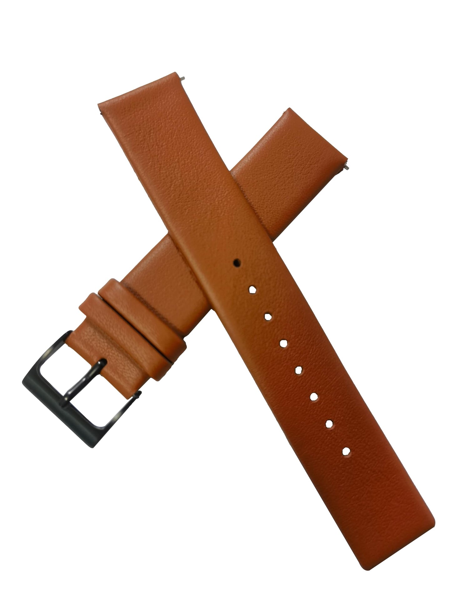 NZZXTO Replacement Leather Watch Band for Skagen Bering Unisex Watches with pin 20mm 22mm Cowhide is soft and durable （20mm Light brown-black）