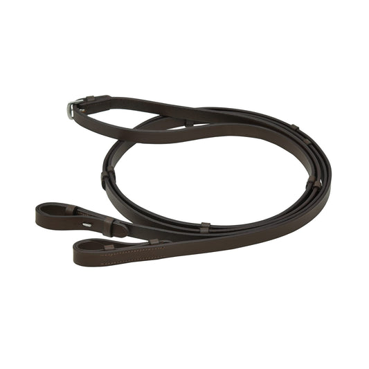 SIE Leather reins with stoppers (Cob, Black)