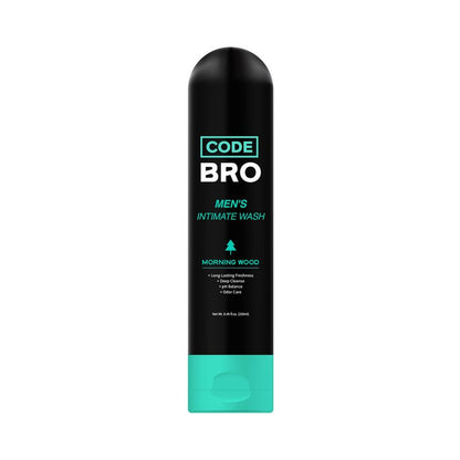 Code Bro Men's Intimate Wash Morning Wood - Shower Stuff for Men (250ml, 8.45 fl oz)