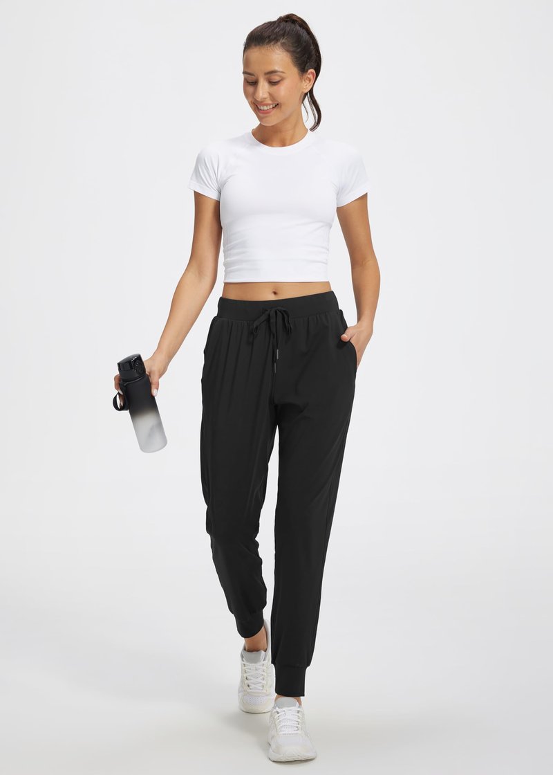 Libin Women's Joggers Pants Athletic Sweatpants with Pockets Running Tapered Casual Pants for Workout,Lounge, Mauve XL