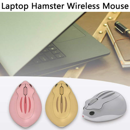 Wireless Mouse Cute Hamster Shape Less Noice Portable Mobile Optical 1200DPI USB Mice Cordless Mouse for PC Laptop Computer Notebook MacBook Kids Girl Boy Men Women Adults School Office Gift (Purple)