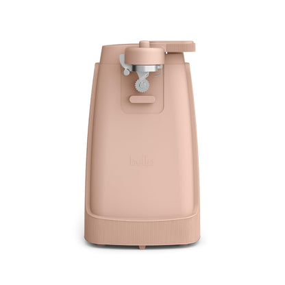 bella Electric Can Opener and Knife Sharpener, Multifunctional Jar and Bottle Opener with Removable Cutting Lever and Cord Storage, Stainless Steel Blade, Surf