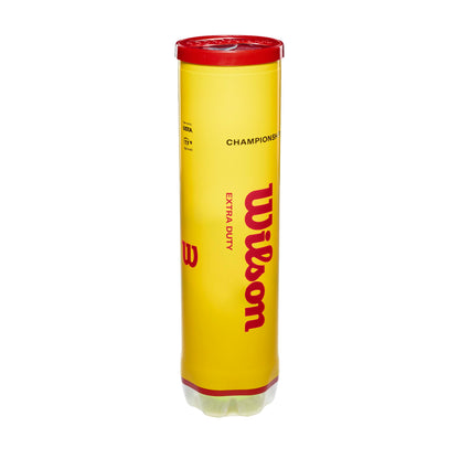 WILSON Championship Tennis Balls - Extra Duty, Single Can (4 Balls)