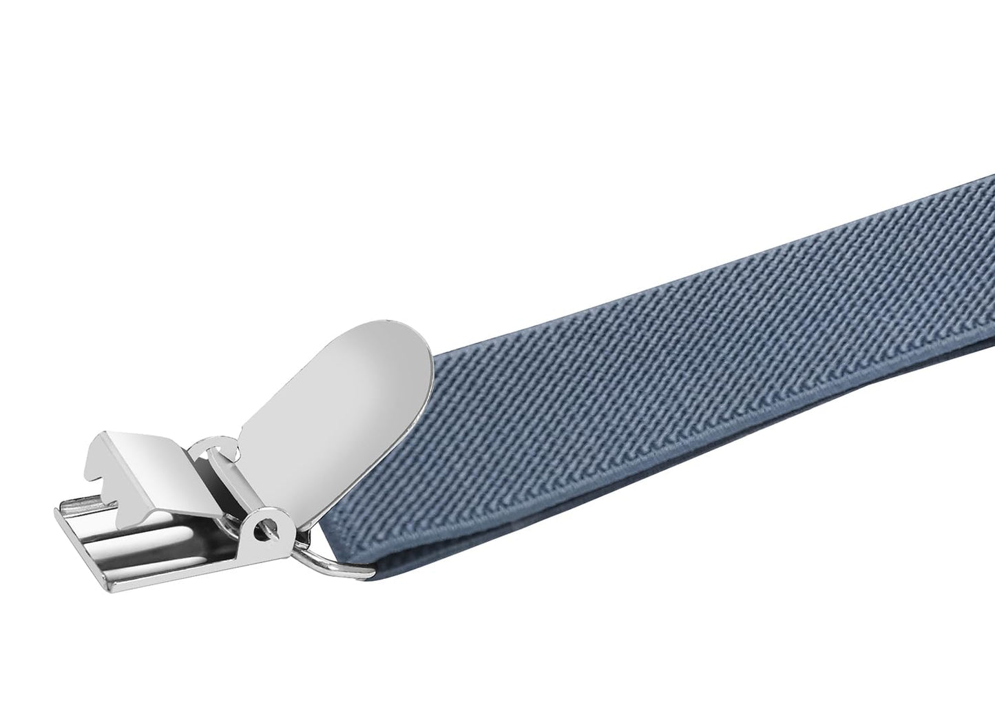 JRHEJTFZ Kids Bow Tie and Suspenders for Boys Set Adjustable Elastic with 3 Metal Clips Dusty Blue 40"
