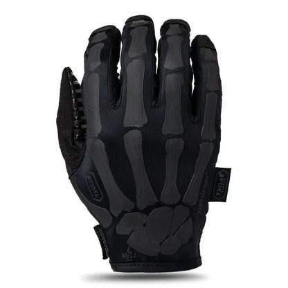 TACLAB Reaper Skeleton Gloves - Thin and Lightweight for Summer, Airsoft, Paintball, Cycling, Motorcycle, Multipurpose (Dark, L)