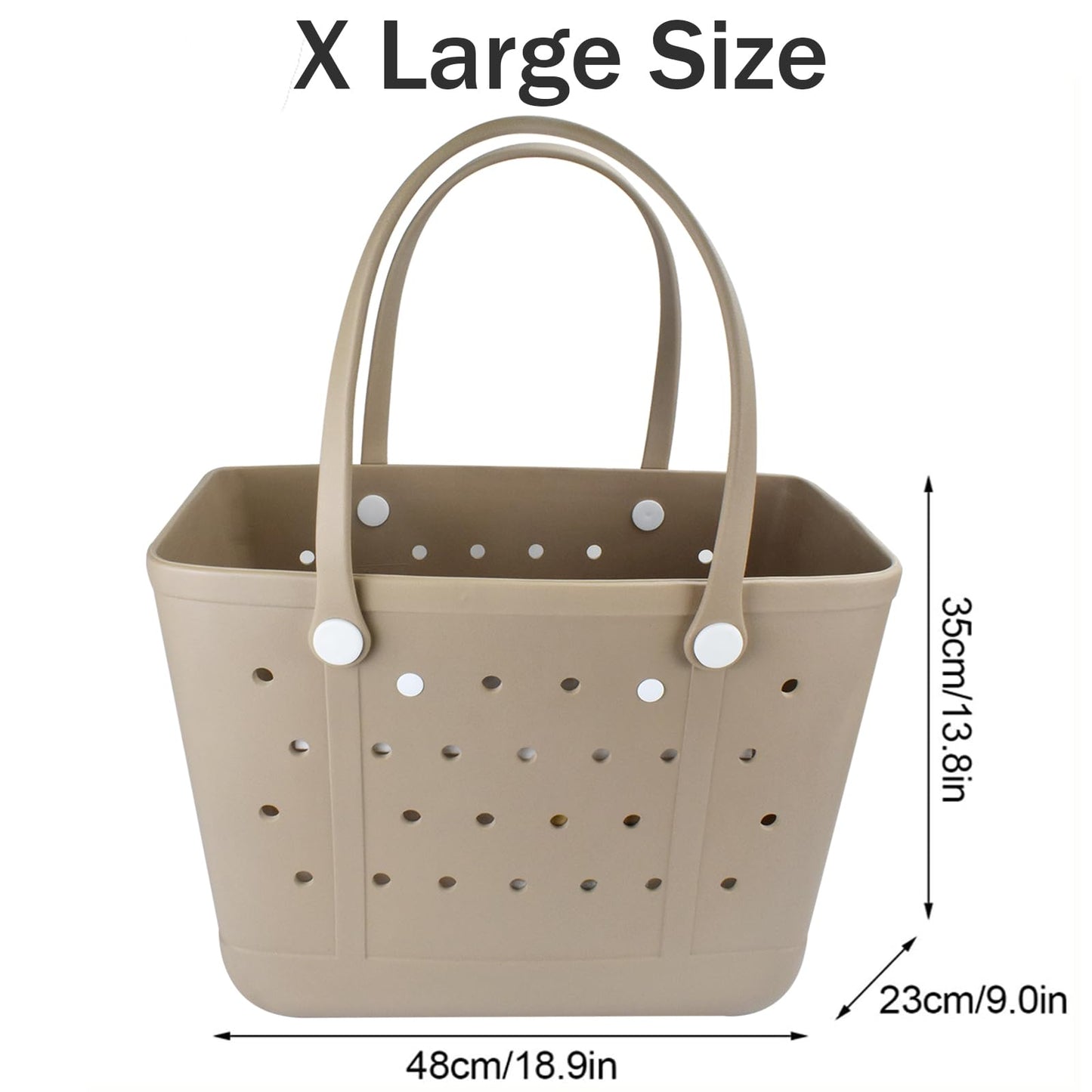 Juyeesm X Large Beach Bag, Oversized Rubber Beach Bag, Washable Open Tote Bag Durable Tote Travel Bags for Outdoor Sport