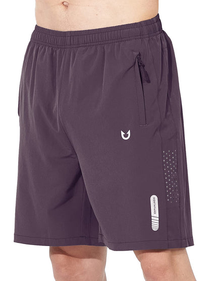 NORTHYARD Men's Athletic Running Shorts Quick Dry Workout Shorts 7"/ 5"/ 9" Lightweight Sports Gym Basketball Shorts Hiking Exercise Plum 2XL