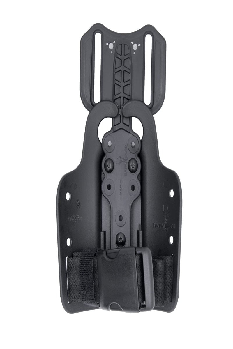 SAFARILAND Drop Flex Adapter with Single Strap Leg Shroud for Gun Holsters, Assembly Polymer,Black