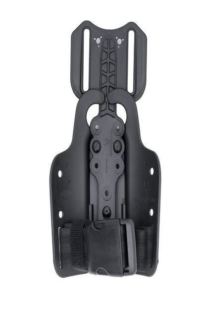 SAFARILAND Drop Flex Adapter with Single Strap Leg Shroud for Gun Holsters, Assembly Polymer,Black